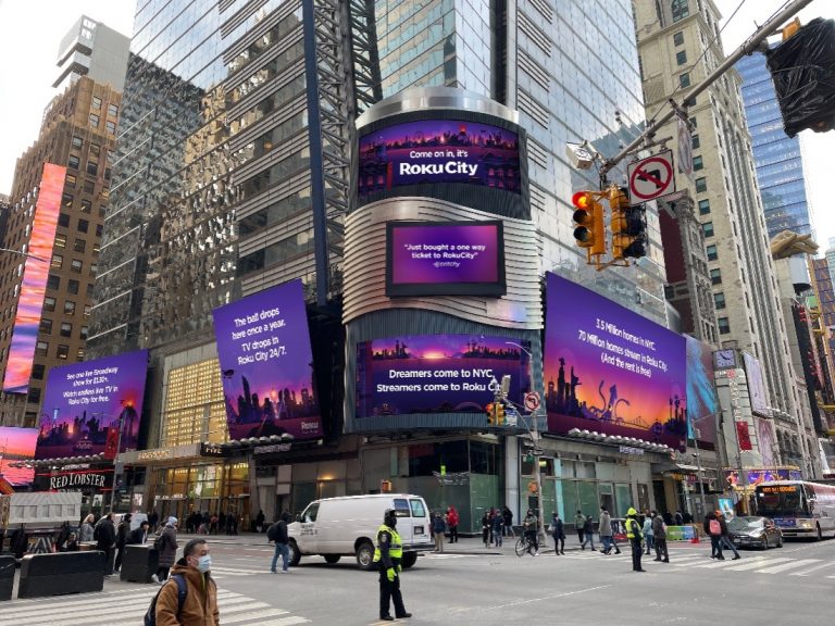 Roku City touches down in Times Square Advanced Television